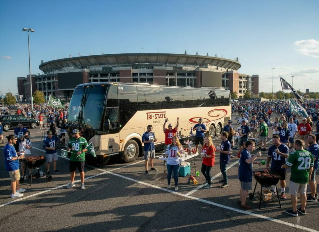 Long Island Tailgate Bus MetLife Stadium 2026 - Tri-State Coach